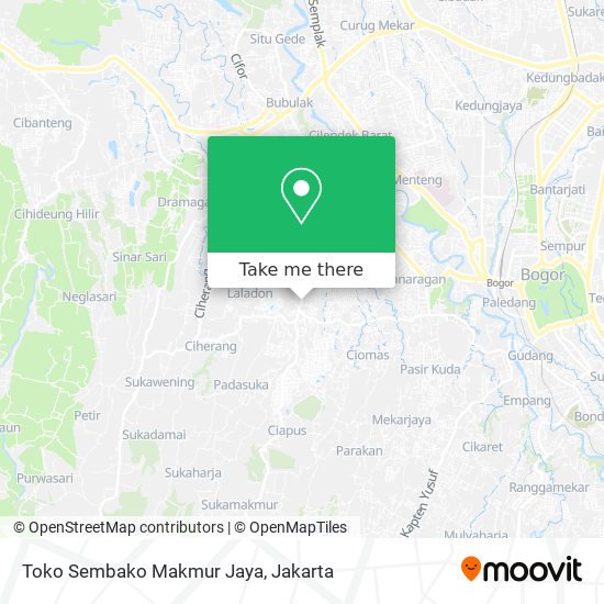 Toko Sembako Makmur Jaya map