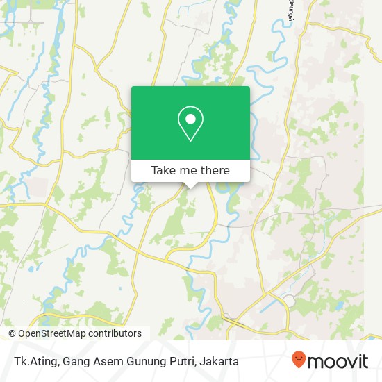 Tk.Ating, Gang Asem Gunung Putri map