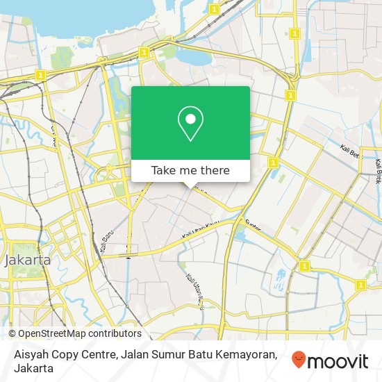 Aisyah Copy Centre, Jalan Sumur Batu Kemayoran map