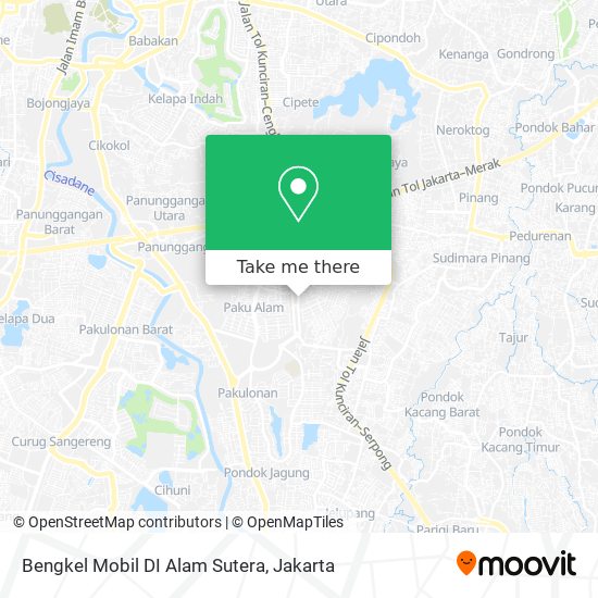 Bengkel Mobil DI Alam Sutera map