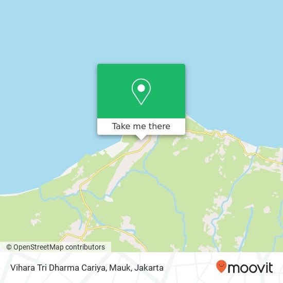 Vihara Tri Dharma Cariya, Mauk map