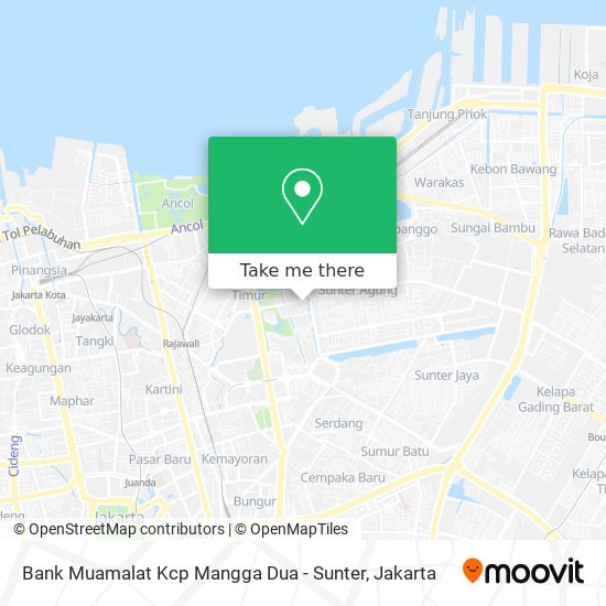 Bank Muamalat Kcp Mangga Dua - Sunter map