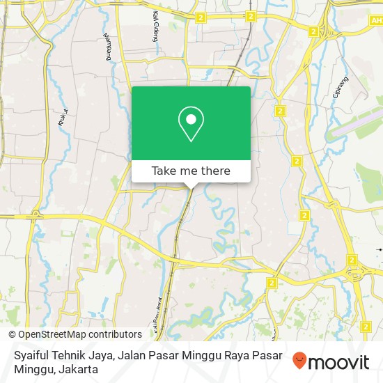 Syaiful Tehnik Jaya, Jalan Pasar Minggu Raya Pasar Minggu map