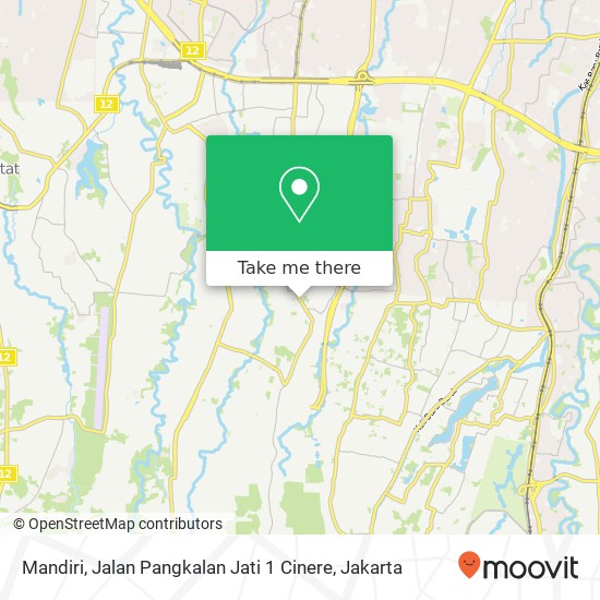 Mandiri, Jalan Pangkalan Jati 1 Cinere map