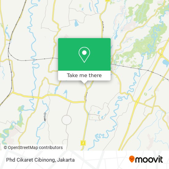 Phd Cikaret Cibinong map