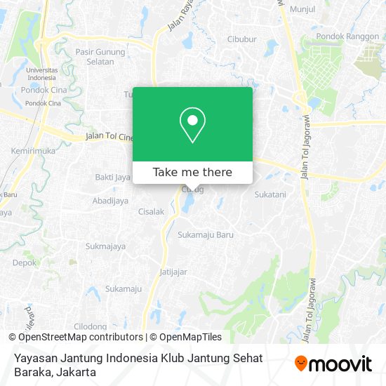 Yayasan Jantung Indonesia Klub Jantung Sehat Baraka map