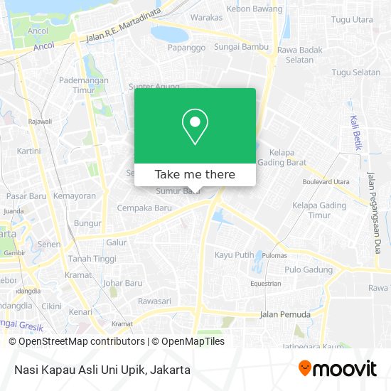 Nasi Kapau Asli Uni Upik map