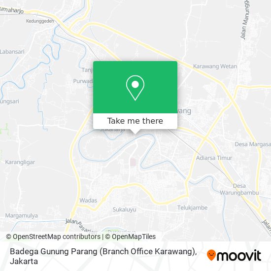 Badega Gunung Parang (Branch Office Karawang) map