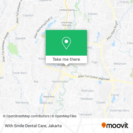 With Smile Dental Care map