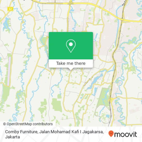 Comby Furniture, Jalan Mohamad Kafi I Jagakarsa map