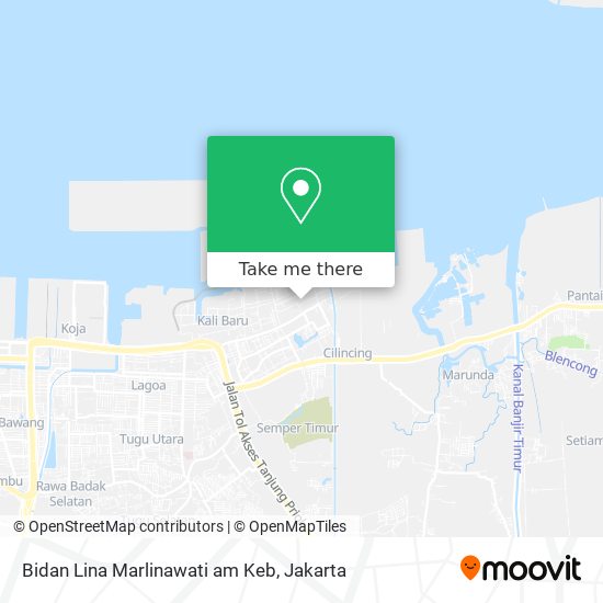 Bidan Lina Marlinawati am Keb map