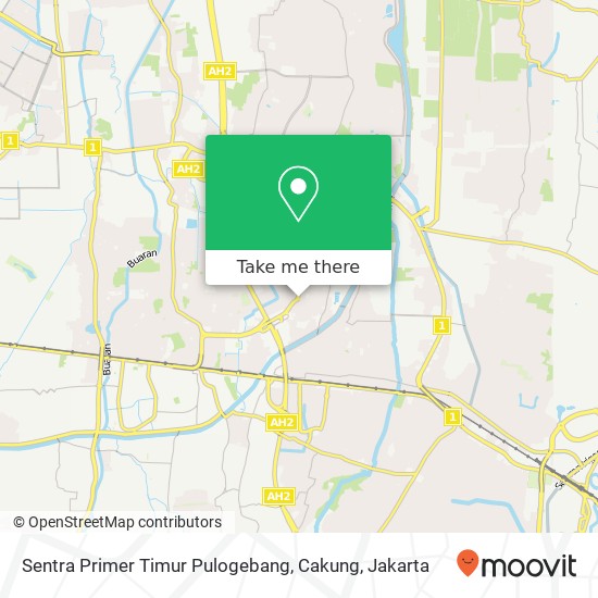 Sentra Primer Timur Pulogebang, Cakung map