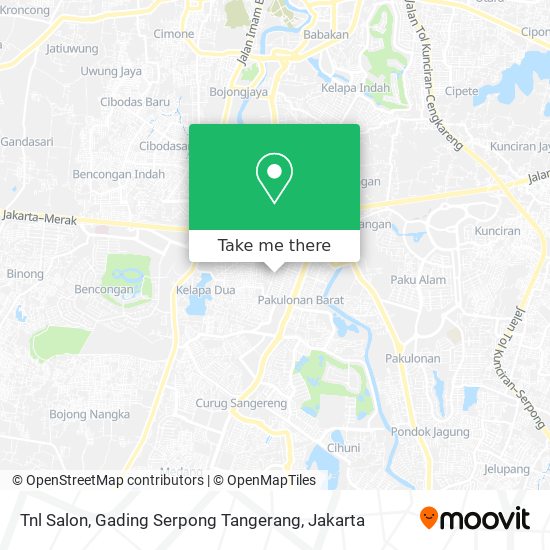 Tnl Salon, Gading Serpong Tangerang map