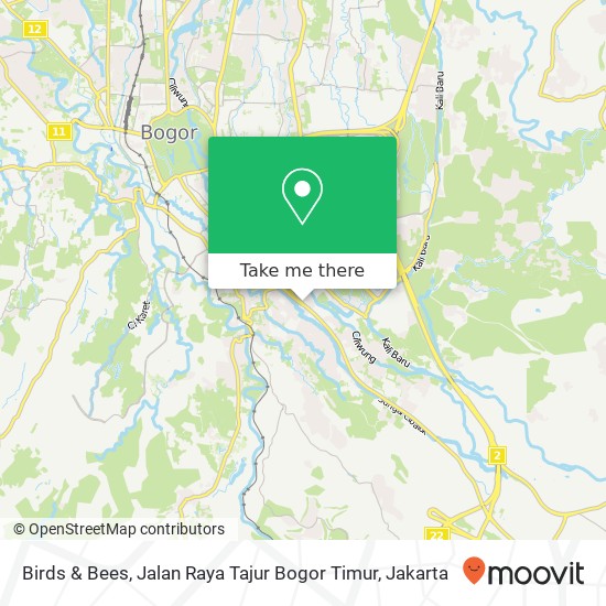 Birds & Bees, Jalan Raya Tajur Bogor Timur map