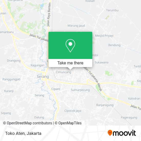 Toko Aten, Jalan Cinanggung 6 map