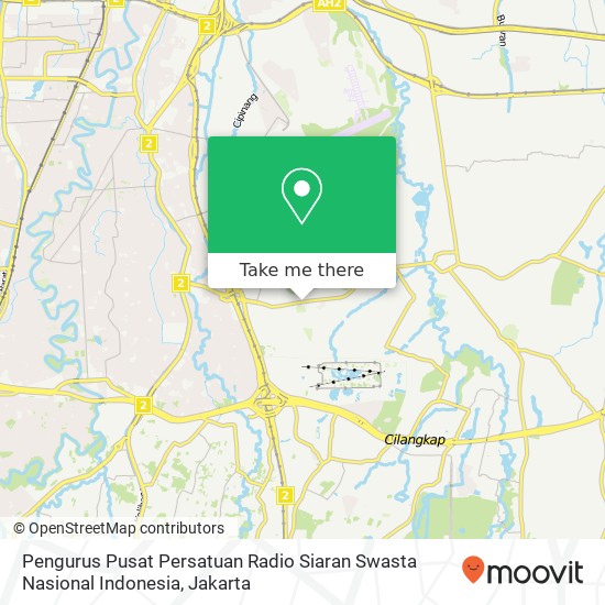 Pengurus Pusat Persatuan Radio Siaran Swasta Nasional Indonesia map