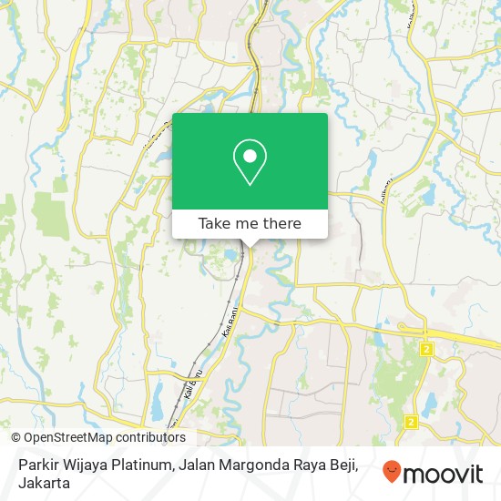 Parkir Wijaya Platinum, Jalan Margonda Raya Beji map