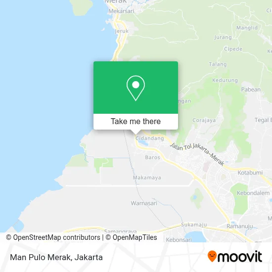 Man Pulo Merak map