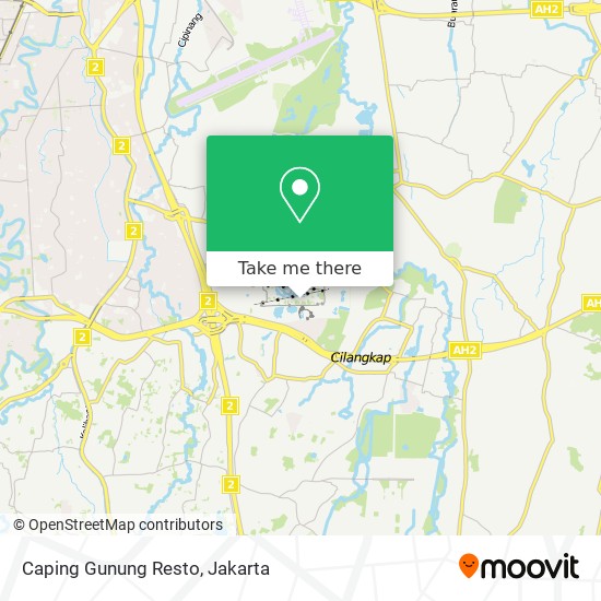 Caping Gunung Resto map