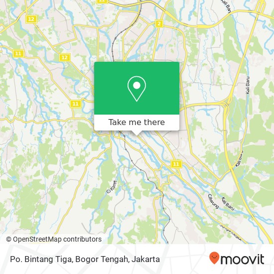 Po. Bintang Tiga, Bogor Tengah map