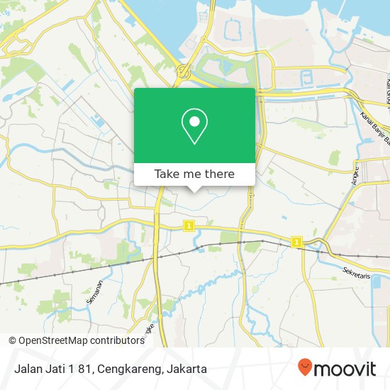 Jalan Jati 1 81, Cengkareng map