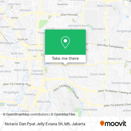 Notaris Dan Ppat Jelly Eviana Sh, Mh map