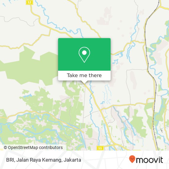 BRI, Jalan Raya Kemang map