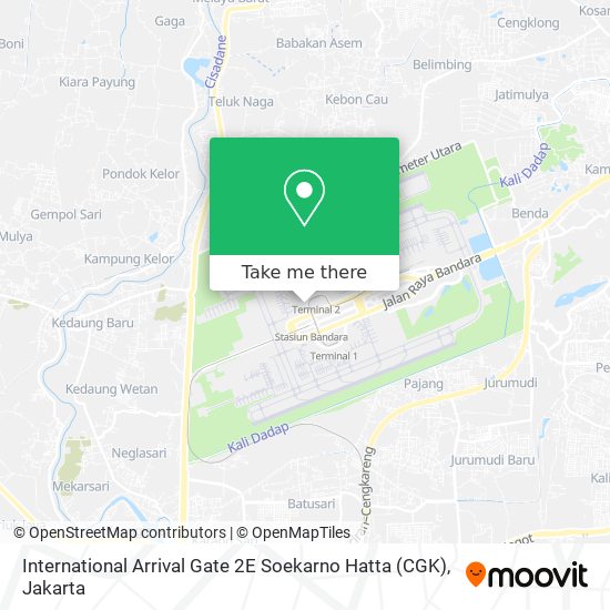 International Arrival Gate 2E Soekarno Hatta (CGK) map