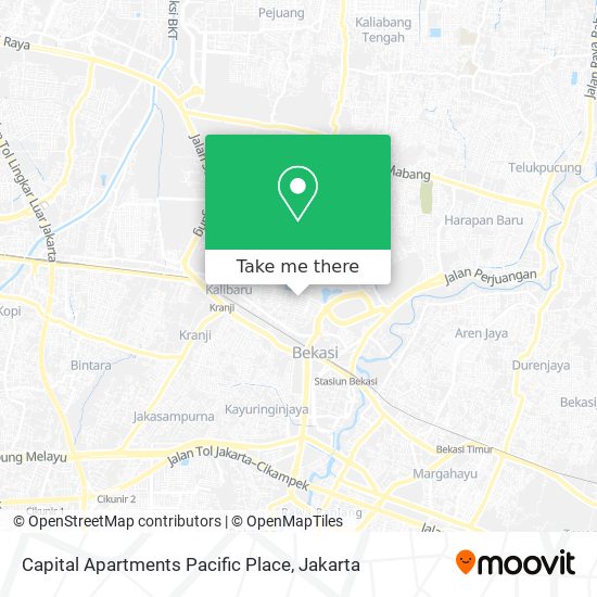 Capital Apartments Pacific Place map
