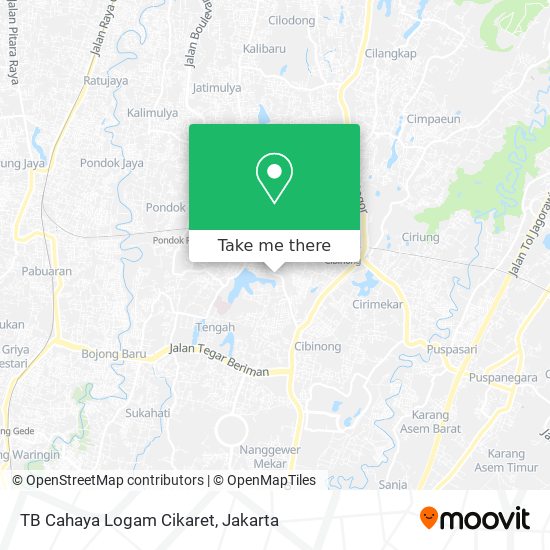 TB Cahaya Logam Cikaret map