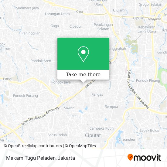 Makam Tugu Peladen map