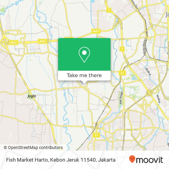 Fish Market Harto, Kebon Jeruk 11540 map