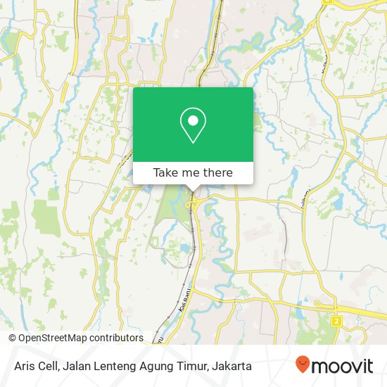 Aris Cell, Jalan Lenteng Agung Timur map