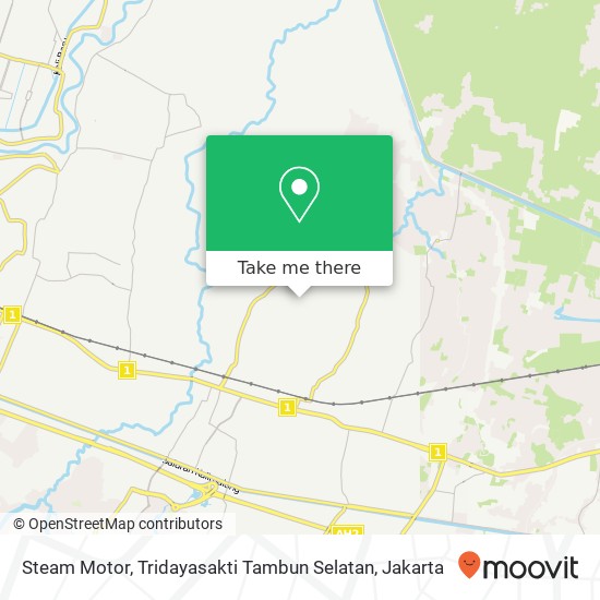 Steam Motor, Tridayasakti Tambun Selatan map