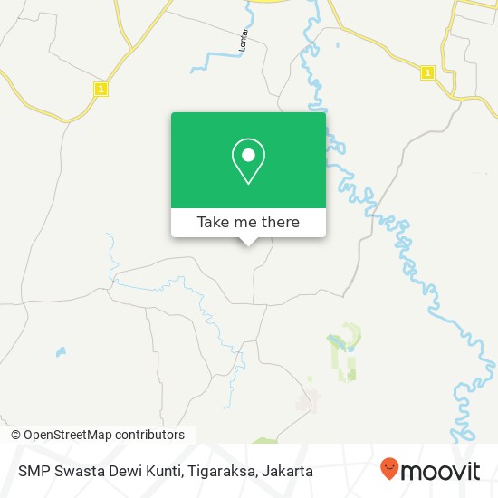 SMP Swasta Dewi Kunti, Tigaraksa map