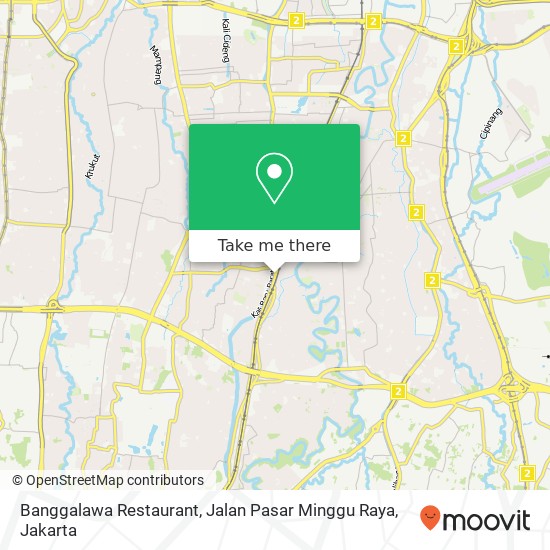 Banggalawa Restaurant, Jalan Pasar Minggu Raya map