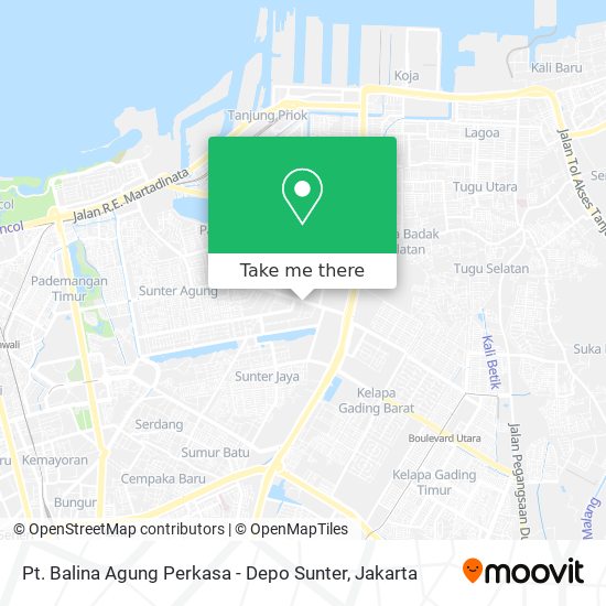 Pt. Balina Agung Perkasa - Depo Sunter map