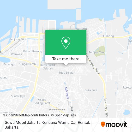 Sewa Mobil Jakarta Kencana Warna Car Rental map