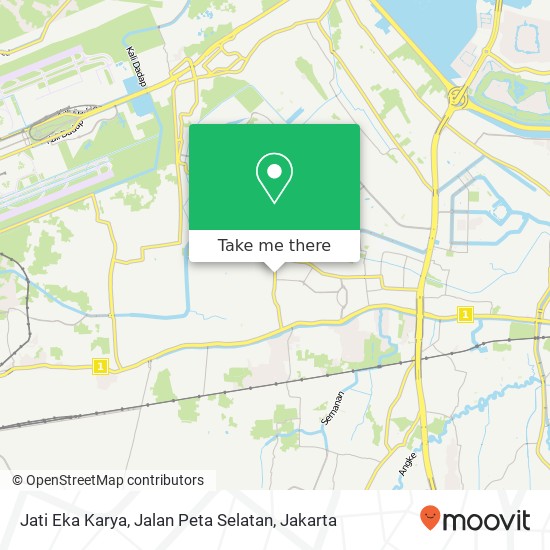 Jati Eka Karya, Jalan Peta Selatan map