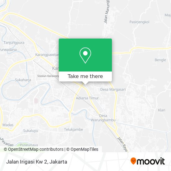 Jalan Irigasi Kw 2 map