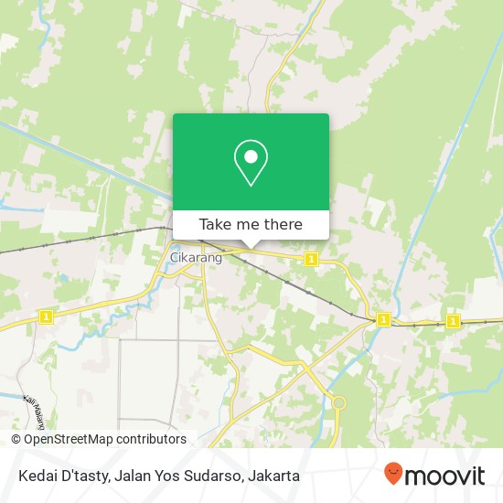 Kedai D'tasty, Jalan Yos Sudarso map