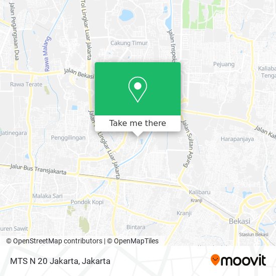 MTS N 20 Jakarta map