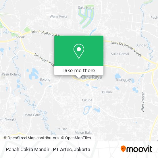 Panah Cakra Mandiri. PT Artec map