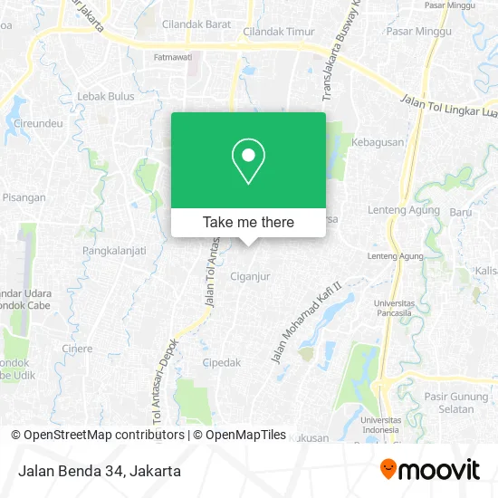 Jalan Benda 34 map