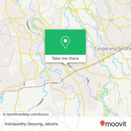 Indolaundry, Serpong map