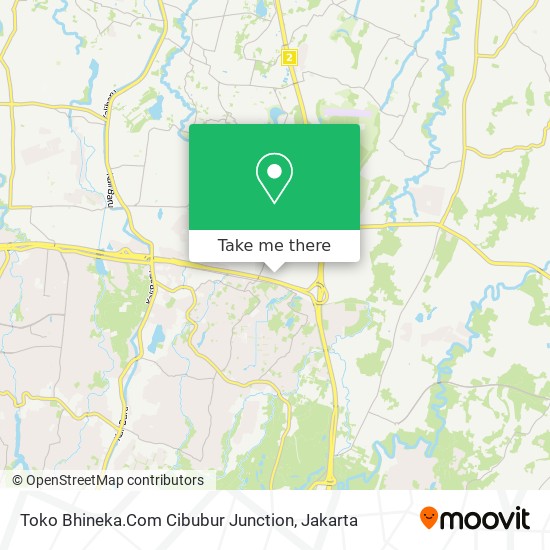 Toko Bhineka.Com Cibubur Junction map
