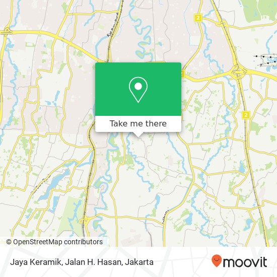 Jaya Keramik, Jalan H. Hasan map