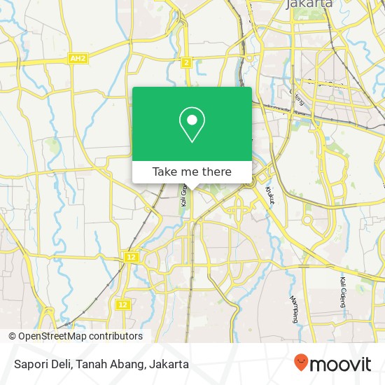 Sapori Deli, Tanah Abang map