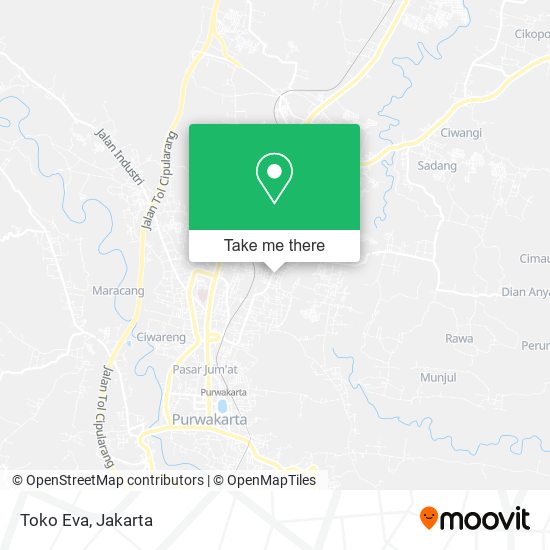 Toko Eva, Purwakarta map