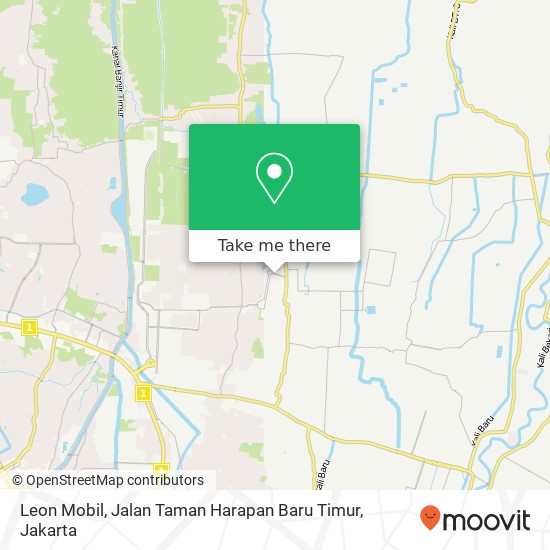 Leon Mobil, Jalan Taman Harapan Baru Timur map